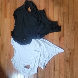 Black and white body suits.